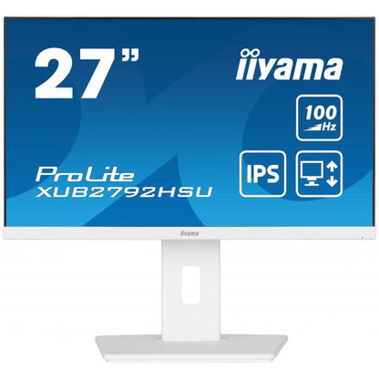 iiyama ProLite XUB2792HSU-W6 pantalla LED 68,6 cm (27") 1920 x 1080 Pixeles Full HD Blanco [XUB2792HSU-W6]