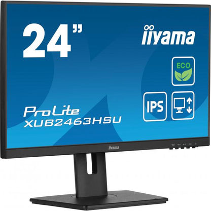 Iiyama ProLite 24 inch - Full HD IPS LED Monitor - 1920x1080 - Pivot / HAS [XUB2463HSU-B1]