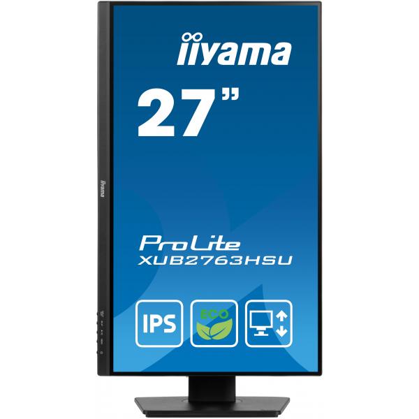 iiyama ProLite XUB2763HSU-B1 Monitor PC 68,6 cm (27") 1920 x 1080 Pixel Full HD LED Nero [XUB2763HSU-B1]