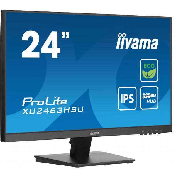 iiyama ProLite XU2463HSU-B1 Monitor PC 60,5 cm (23.8") 1920 x 1080 Pixel Full HD LED Nero [XU2463HSU-B1]