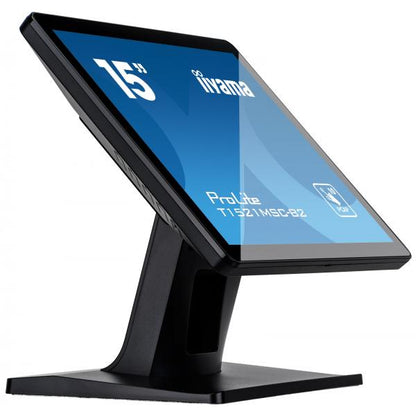 iiyama ProLite T1521MSC-B2 Monitor PC 38,1 cm (15") 1024 x 768 Pixel XGA LED Touch screen Da tavolo Nero [T1521MSC-B2]