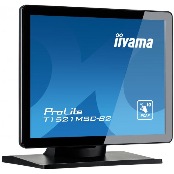 iiyama ProLite T1521MSC-B2 Monitor PC 38,1 cm (15") 1024 x 768 Pixel XGA LED Touch screen Da tavolo Nero [T1521MSC-B2]