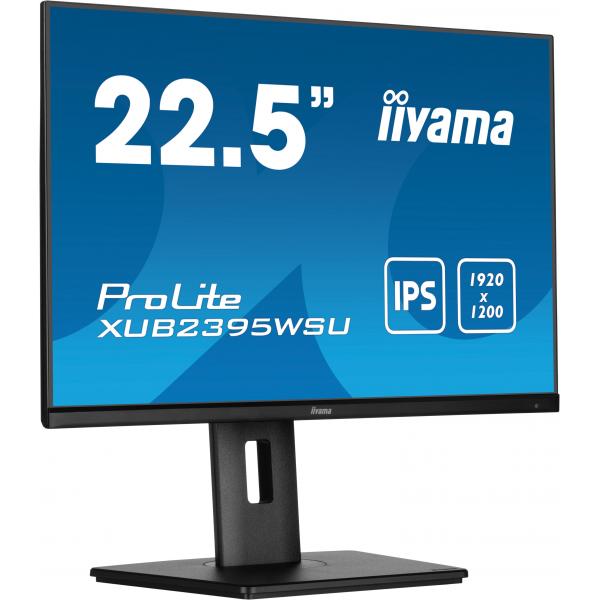 Iiyama ProLite 23 inch - WUXGA IPS LED Monitor - 1920x1200 - Pivot / HAS [XUB2395WSU-B5]