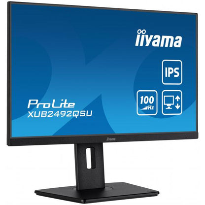 iiyama ProLite XUB2492QSU-B1 Monitor PC 60,5 cm (23.8") 2560 x 1440 Pixel Wide Quad HD LED Nero [XUB2492QSU-B1]