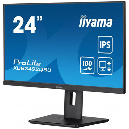 iiyama ProLite XUB2492QSU-B1 Monitor PC 60,5 cm (23.8") 2560 x 1440 Pixel Wide Quad HD LED Nero [XUB2492QSU-B1]