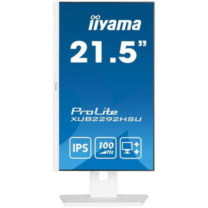 Iiyama ProLite 22 inch - Full HD IPS LED Monitor - 1920x1080 - White - Pivot / HAS [XUB2292HSU-W6]