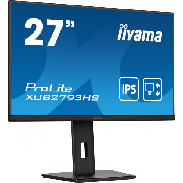 iiyama ProLite XUB2793HS-B6 LED display 68,6 cm (27") 1920 x 1080 Pixel Full HD Nero [XUB2793HS-B6]