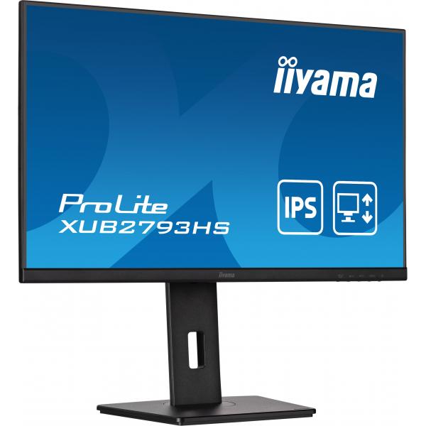 iiyama ProLite XUB2793HS-B6 pantalla LED 68,6 cm (27") 1920 x 1080 Pixeles Full HD Negro [XUB2793HS-B6]