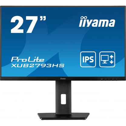 iiyama ProLite XUB2793HS-B6 pantalla LED 68,6 cm (27") 1920 x 1080 Pixeles Full HD Negro [XUB2793HS-B6]