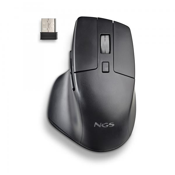 NGS MOUSE WIRELESS 2,4 GHz + ROTELLA DI SCORRIMENTO METALLO + 6PULSANTI [HIT-RB]