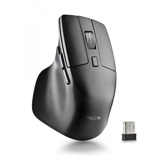 NGS MOUSE WIRELESS 2,4 GHz + ROTELLA DI SCORRIMENTO METALLO + 6PULSANTI [HIT-RB]