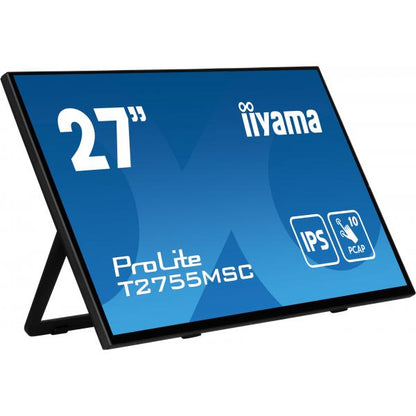 iiyama ProLite T2755MSC-B1 Monitor PC 68,6 cm (27") 1920 x 1080 Pixel Full HD LED Touch screen Da tavolo Nero [T2755MSC-B1]