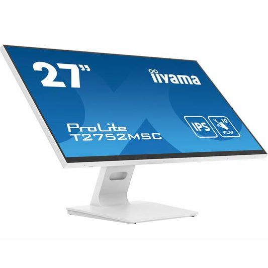 iiyama ProLite T2752MSC-W1 Monitor PC 68,6 cm (27") 1920 x 1080 Pixel Full HD LED Touch screen Bianco [T2752MSC-W1]