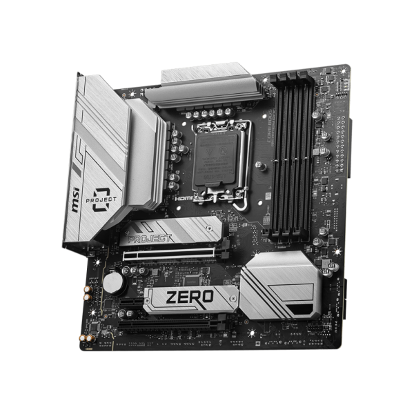 MSI MB B760M, PROJECT ZERO B760M STD LGA1700,4DDR5,2PCI-Ex16,1PCI-Ex1,2M.2,4SATA3,1USB3.2 Gen2x2,4US [B760M PROJECT ZERO] 