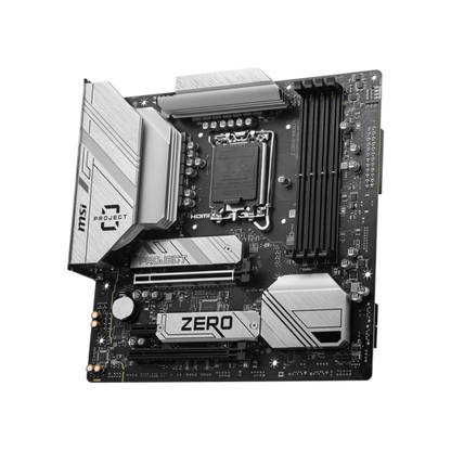 MSI MB B760M, PROJECT ZERO B760M STD LGA1700,4DDR5,2PCI-Ex16,1PCI-Ex1,2M.2,4SATA3,1USB3.2 Gen2x2,4US [B760M PROJECT ZERO] 