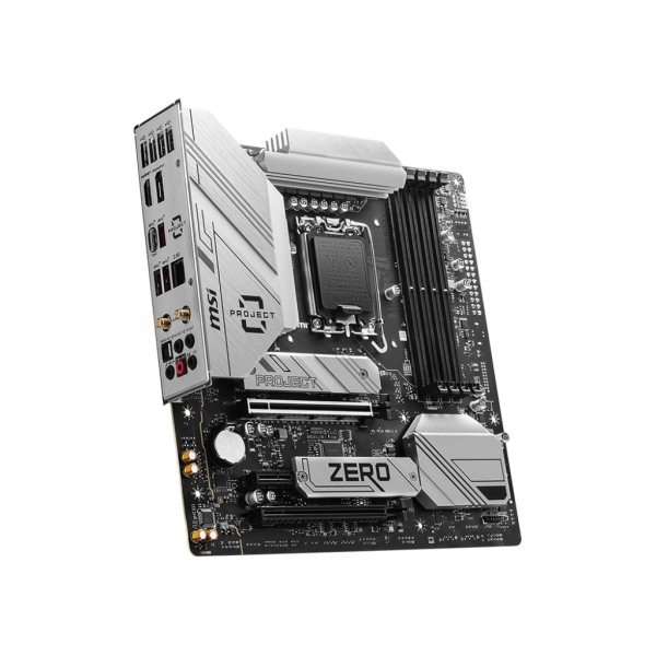 MSI MB B760M, PROJECT ZERO B760M STD LGA1700,4DDR5,2PCI-Ex16,1PCI-Ex1,2M.2,4SATA3,1USB3.2 Gen2x2,4US [B760M PROJECT ZERO] 