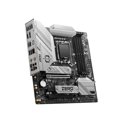 MSI MB B760M, PROJECT ZERO B760M STD LGA1700,4DDR5,2PCI-Ex16,1PCI-Ex1,2M.2,4SATA3,1USB3.2 Gen2x2,4US [B760M PROJECT ZERO] 