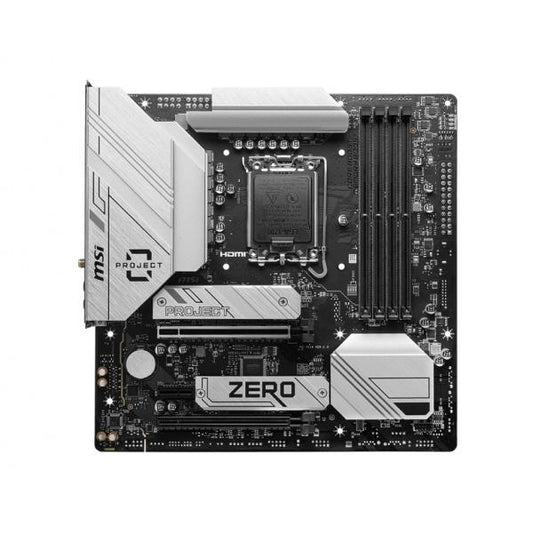 MSI MB B760M, PROJECT ZERO B760M STD LGA1700,4DDR5,2PCI-Ex16,1PCI-Ex1,2M.2,4SATA3,1USB3.2 Gen2x2,4US [B760M PROJECT ZERO]