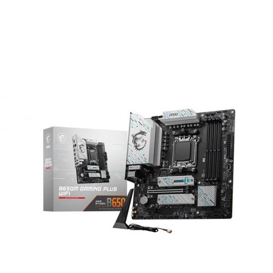 MSI MB AMD B650, B650M GAMING PLUS WIFI, AM5, 4DDR5, 1PCI-Ex16,2PCI-Ex1,2M.2,4SATA3,5USB3.2 Gen2,6US [B650M GAM PLUS WIFI]