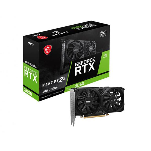 MSI Geforce RTX 3050 VENTUS 2X 6G OC NVIDIA 6 GB GDDR6 [RTX3050VENTUS2X6GOC]