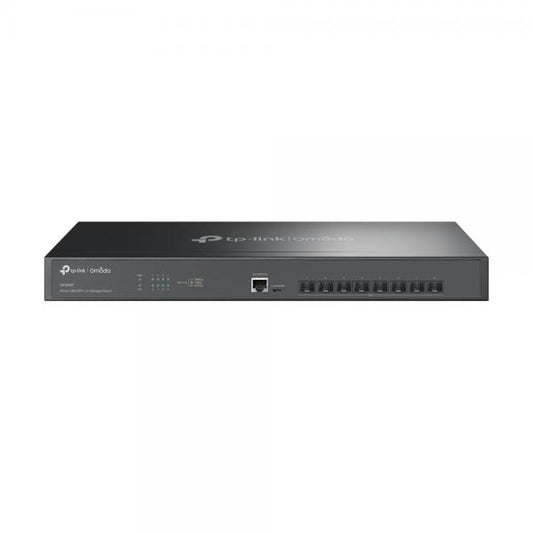 TP-Link - SX3008F - JetStream 8-Port 10GE SFP+ L2+ Managed Switch, 8x 10G SFP+ Slots, RJ45/Micro-USB Console Port, 1U 19-inch Rack-mountable Steel Case, Integration with Omada SDN Controller [SX3008F]