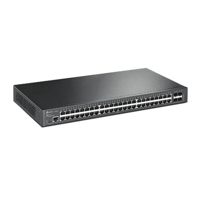 TP-Link - SG3452X - JetStream 48-Port Gigabit L2+ Managed Switch with 4 10GE SFP+ Slots, 48x Gigabit RJ45 Ports, 4x 10G SFP+ Slots, RJ45/Micro-USB Console Port, 1U 19-inch Rack-mountable Ste [SG3452X]