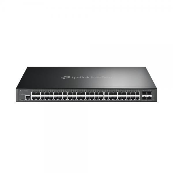 TP-Link - SG3452X - JetStream 48-Port Gigabit L2+ Managed Switch with 4 10GE SFP+ Slots, 48x Gigabit RJ45 Ports, 4x 10G SFP+ Slots, RJ45/Micro-USB Console Port, 1U 19-inch Rack-mountable Ste [SG3452X]