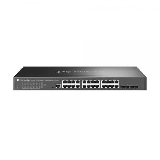 TP-Link - SG3428 - JetStream 24-Port Gigabit L2+ Managed Switch with 4 SFP Slots, 24x Gigabit RJ45 Ports, 4x Gigabit SFP Slots, RJ45/Micro-USB Console Port, 1U 19-inch Rack-mountable Steel C [SG3428]