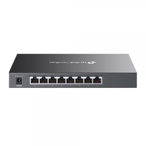 TP-Link - SG2008P - JetStream 8-Port Gigabit Smart Switch with 4-Port PoE+, 4x Gigabit PoE+ Ports, 802.3at/af, 62 W PoE Power, Desktop Steel Case, Integration with Omada SDN Controller, 802. [SG2008P]