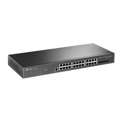 TP-Link - SG3428X - JetStream 24-Port Gigabit L2+ Managed Switch with 4 10GE SFP+ Slots, 24x Gigabit RJ45 Ports, 4? 10G SFP+ Slots, RJ45/Micro-USB Console Port, 1U 19-inch Rack-mountable Ste [SG3428X]