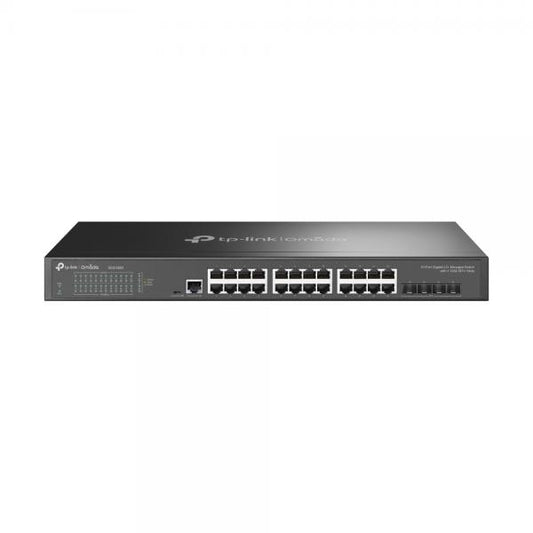 TP-Link Omada SG3428X switch di rete Gestito L2+/L3 Gigabit Ethernet (10/100/1000) 1U Nero [TL-SG3428X]