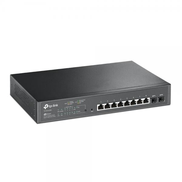 TP-Link Omada TL-SG2210MP Gestionado L2/L2+ Gigabit Ethernet (10/100/1000) Soporte Alimentación a través de Ethernet (PoE) 1U Negro [SG2210MP] 