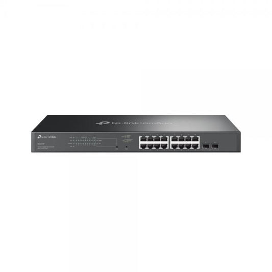 TP-Link - SG2218P - JetStream 18-Port Gigabit Smart Switch with 16-Port PoE+, 2x Gigabit SFP Slots SG2218P [SG2218P]