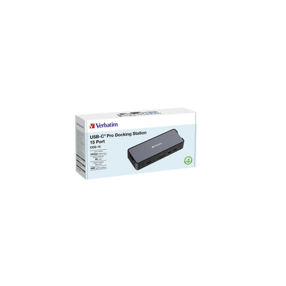 Verbatim CDS-15 Con cable USB 3.2 Gen 1 (3.1 Gen 1) Type-C Negro, Gris [32171] 