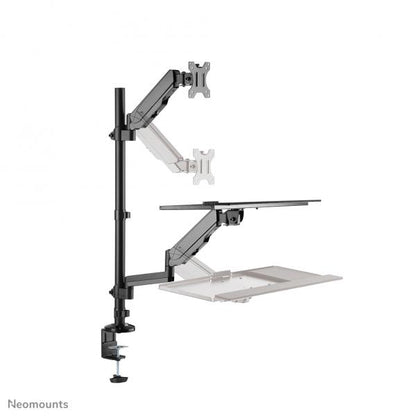 Neomounts 17-23 inch - Sit-Stand Workstation - Screen/Mouse/Keybaord - Full Motion - Desk Mounted [DS90-325BL1]