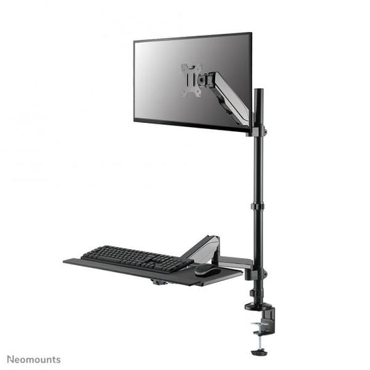 Neomounts 17-23 inch - Sit-Stand Workstation - Screen/Mouse/Keybaord - Full Motion - Desk Mounted [DS90-325BL1]