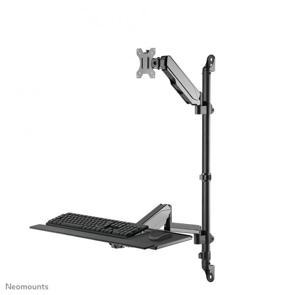 Neomounts 17-23 inch - Sit-Stand Workstation - Screen/Mouse/Keyboard - Full Motion - Wall Mounted [WL90-325BL1]