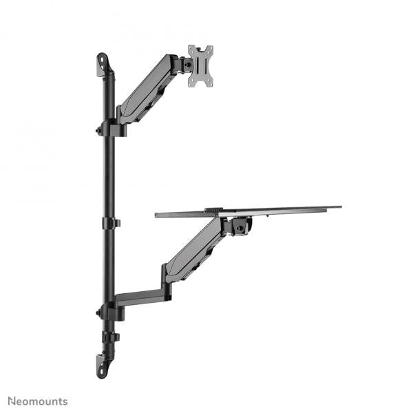 Neomounts 17-23 inch - Sit-Stand Workstation - Screen/Mouse/Keyboard - Full Motion - Wall Mounted [WL90-325BL1]