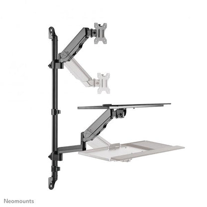 Neomounts 17-23 inch - Sit-Stand Workstation - Screen/Mouse/Keyboard - Full Motion - Wall Mounted [WL90-325BL1]