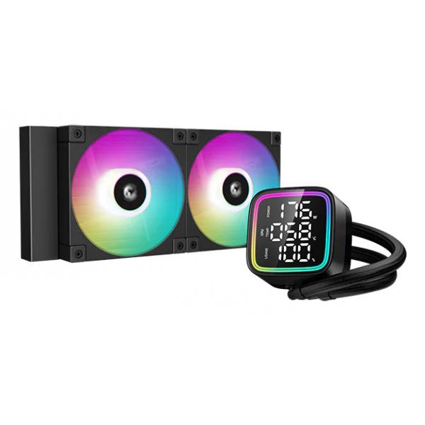 DEEPCOOL RAFF. CPU LIQUIDO LD240 LED RGB & DISPLAYR-LD240-BKMSN-G-1 [R-LD240-BKMSN-G-1]