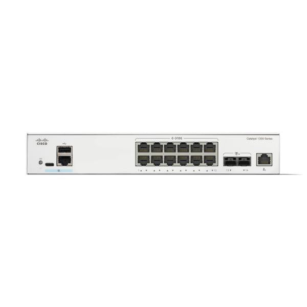 Conmutador de red administrado L2/L3 Cisco Catalyst C1300-12XT-2X Gris [C1300-12XT-2X]