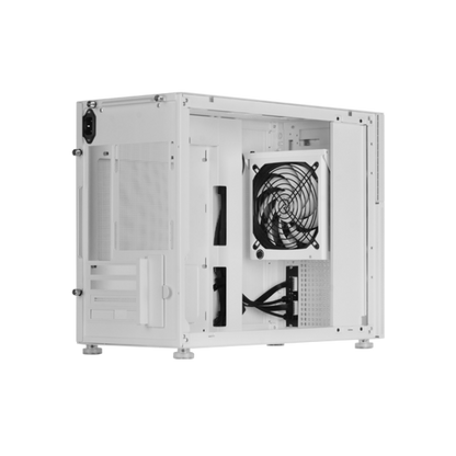 MARSGAMING CASE MINI-TOWER MC-LCDW WHITE 8'' IPS LCD TG [MC-LCDW]