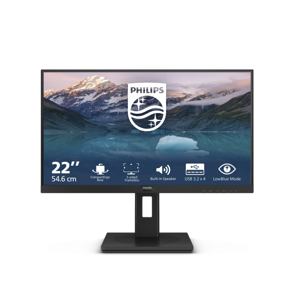 Philips 222S9JML/00 Monitor para PC 54,6 cm (21.5") 1920 x 1080 Pixeles Full HD LCD Negro [222S9JML/00]