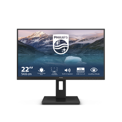 Philips 222S9JML/00 Monitor para PC 54,6 cm (21.5") 1920 x 1080 Pixeles Full HD LCD Negro [222S9JML/00]