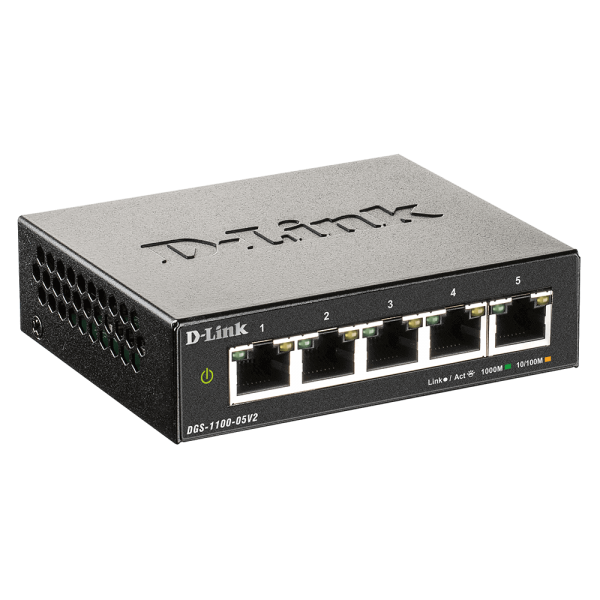 D-LINK SWITCH 5 PORTE GIGABIT MANAGED [DGS-1100-05V2]