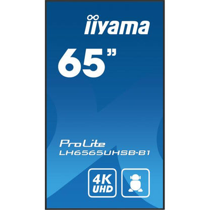 Iiyama ProLite 65 pulgadas - Pantalla de señalización digital profesional 4K Ultra HD - 3840x2160 [LH6575UHS-B1AG] 