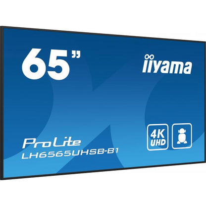 Iiyama ProLite 65 inch - 4K Ultra HD Professional Digital Signage Display - 3840x2160 [LH6575UHS-B1AG]