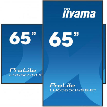 Iiyama ProLite 65 inch - 4K Ultra HD Professional Digital Signage Display - 3840x2160 [LH6575UHS-B1AG]