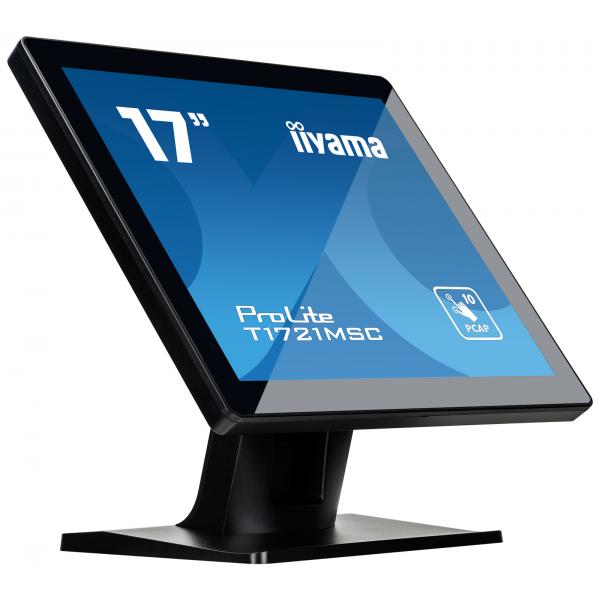 iiyama ProLite T1721MSC-B2 Monitor PC 43,2 cm (17") 1280 x 1024 Pixel SXGA LED Touch screen Da tavolo Nero [T1721MSC-B2]