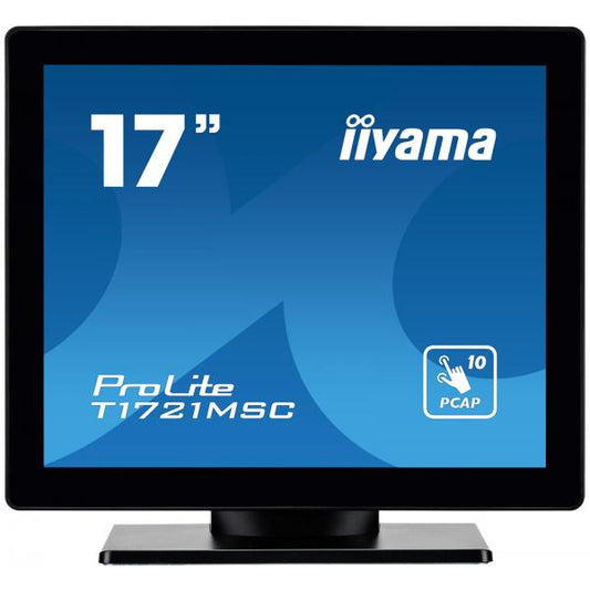 iiyama ProLite T1721MSC-B2 Monitor PC 43,2 cm (17") 1280 x 1024 Pixel SXGA LED Touch screen Da tavolo Nero [T1721MSC-B2]